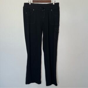 Kuhl Mova Relaxed Leg Black Hiking Pants Women's Size 12 Stretch Nylon Outdoor